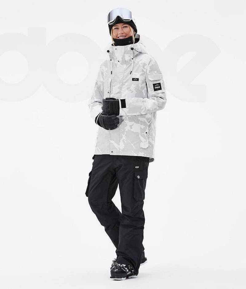 Grey Camo Women's Dope Adept W Ski Jackets | India_D2150