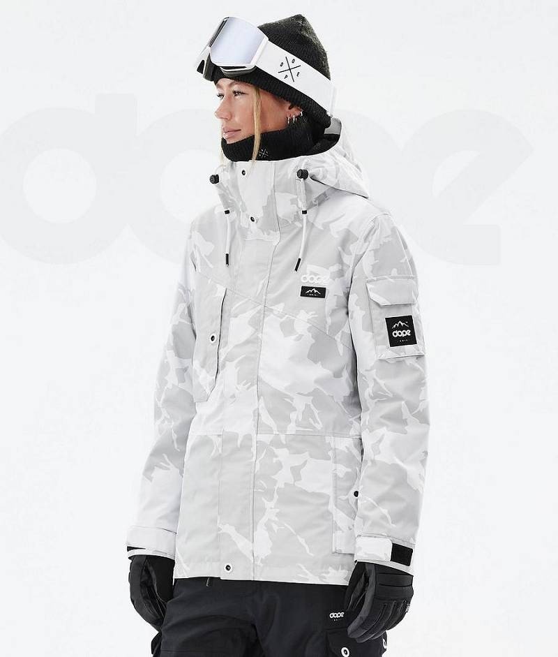Grey Camo Women\'s Dope Adept W Snowboard Jackets | India_D1347