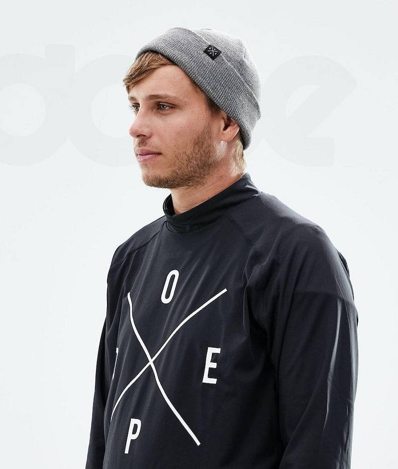 Grey Men's Dope Solitude Beanies | India_D1267