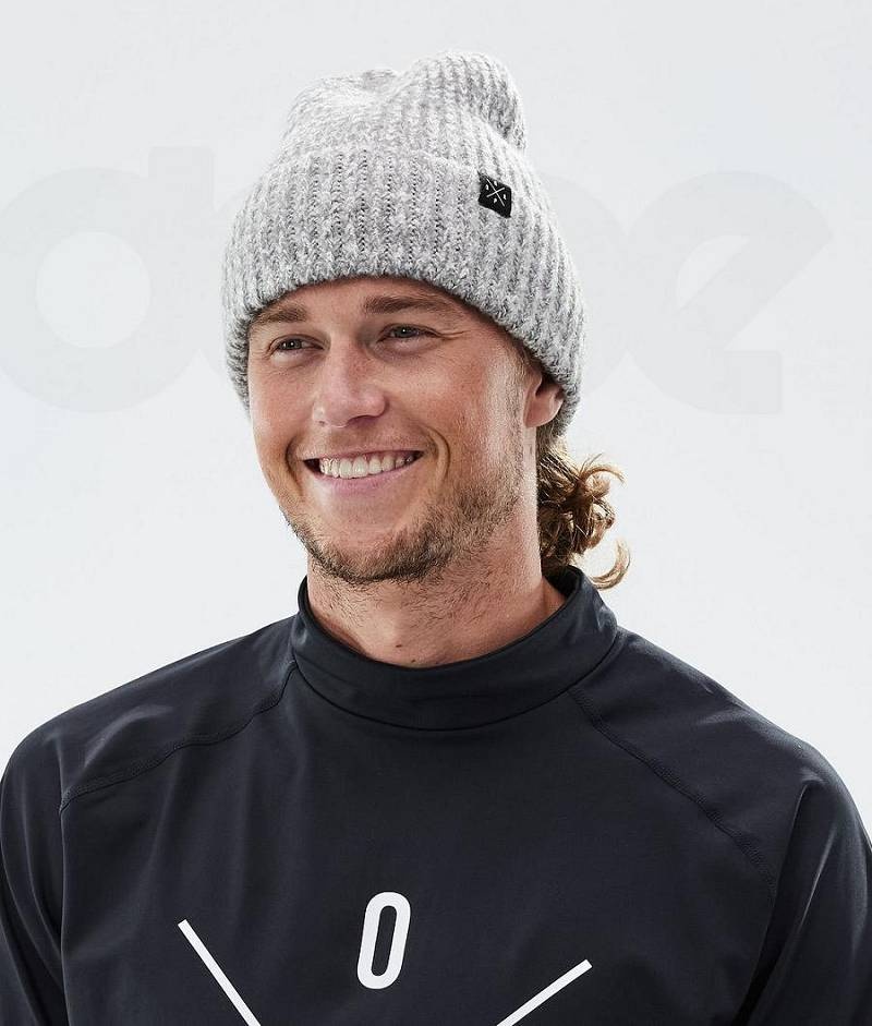 Grey Women's Dope Chunky Beanies | India_D1875