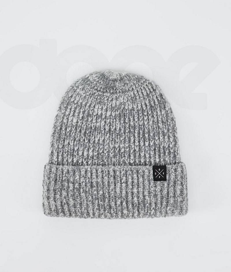 Grey Women\'s Dope Chunky Beanies | India_D1875