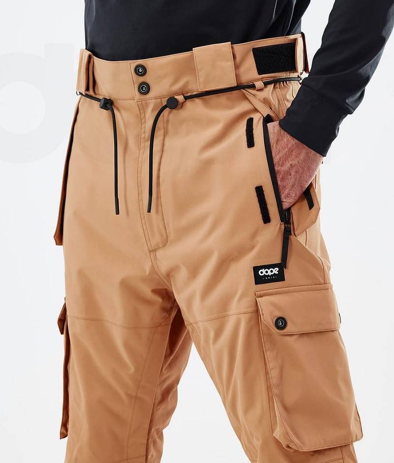 Khaki Men's Dope Iconic Snowboard Pants | India_D2203