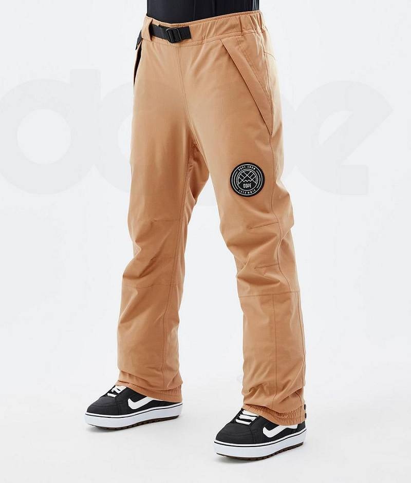 Khaki Women\'s Dope Blizzard W Snowboard Pants | India_D1783