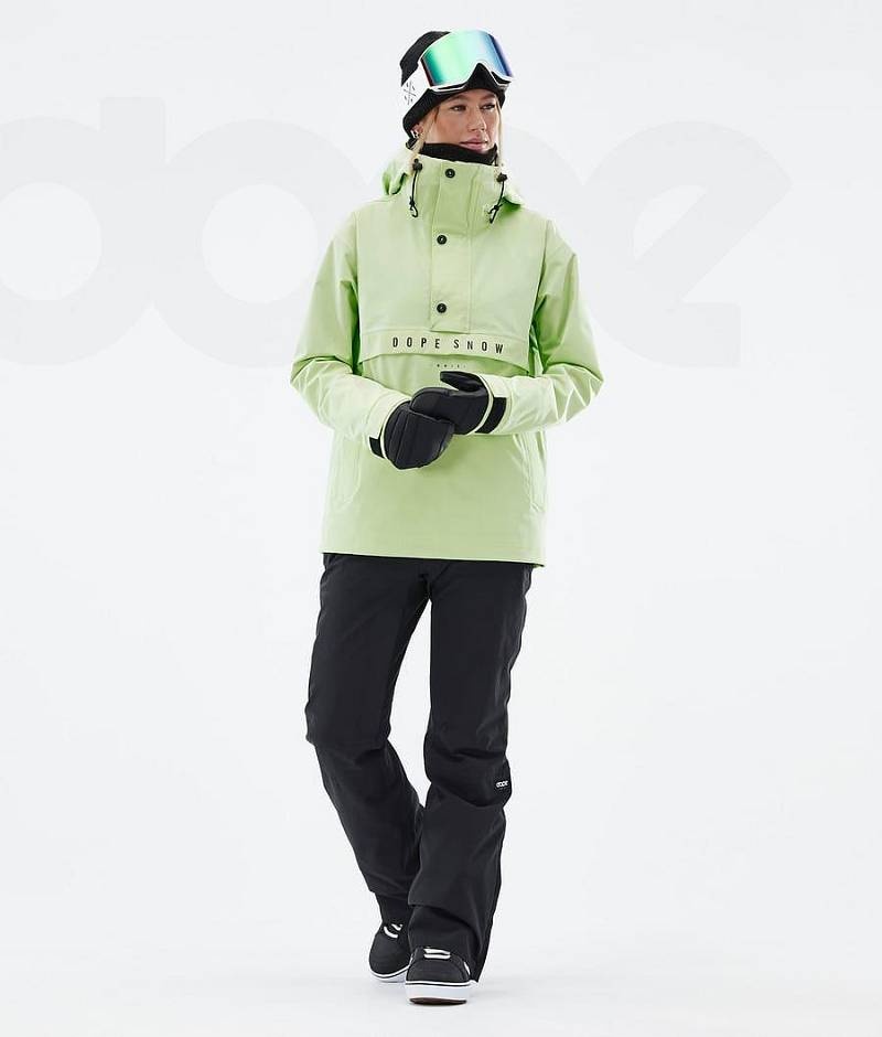 Light Green Women's Dope Legacy W Snowboard Jackets | India_D1843