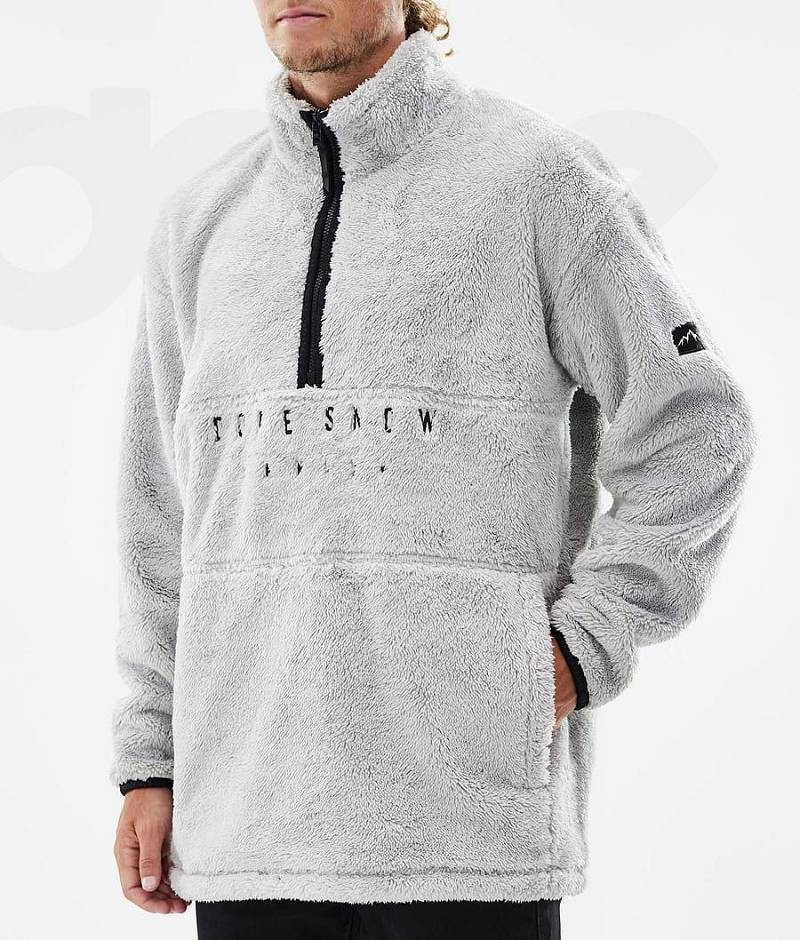 Light Grey Men's Dope Pile Fleece | India_D2262