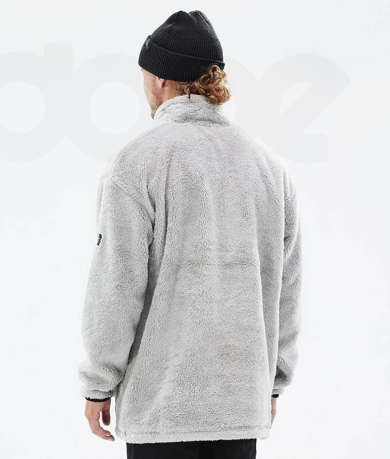 Light Grey Men's Dope Pile Fleece | India_D2262