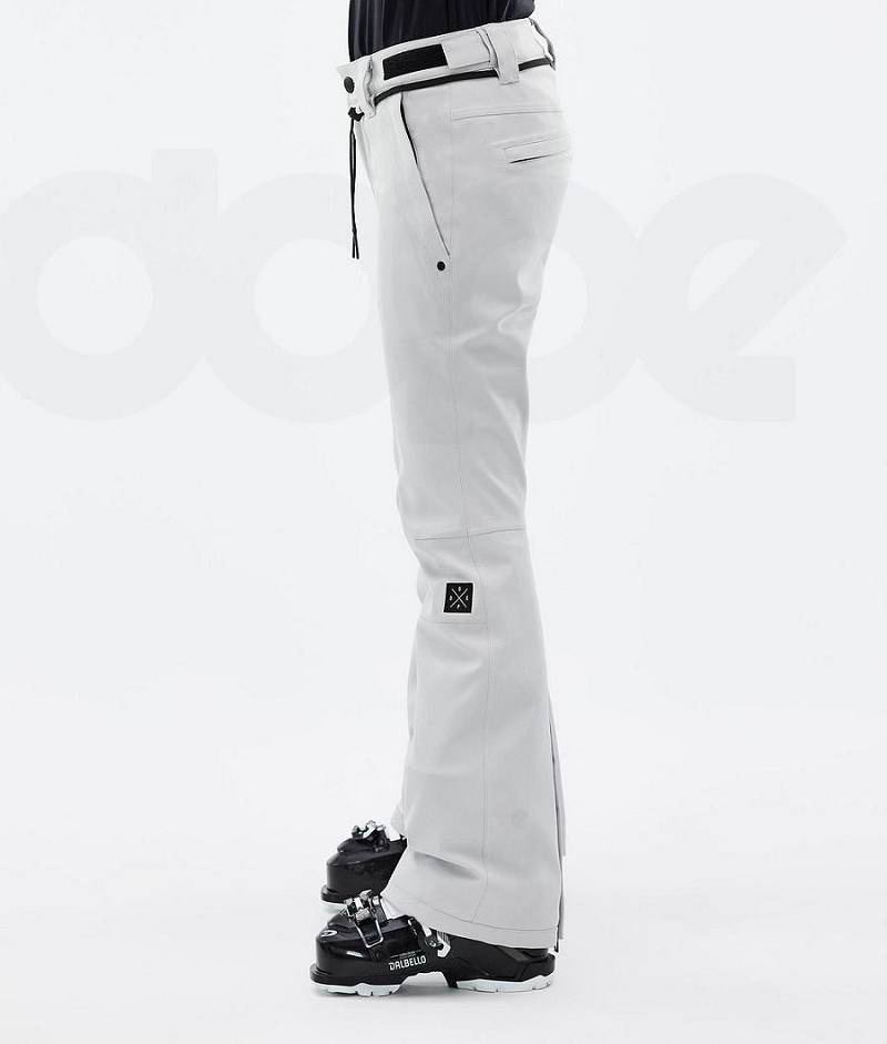 Light Grey Women's Dope Tigress W Ski Pants | India_D2305