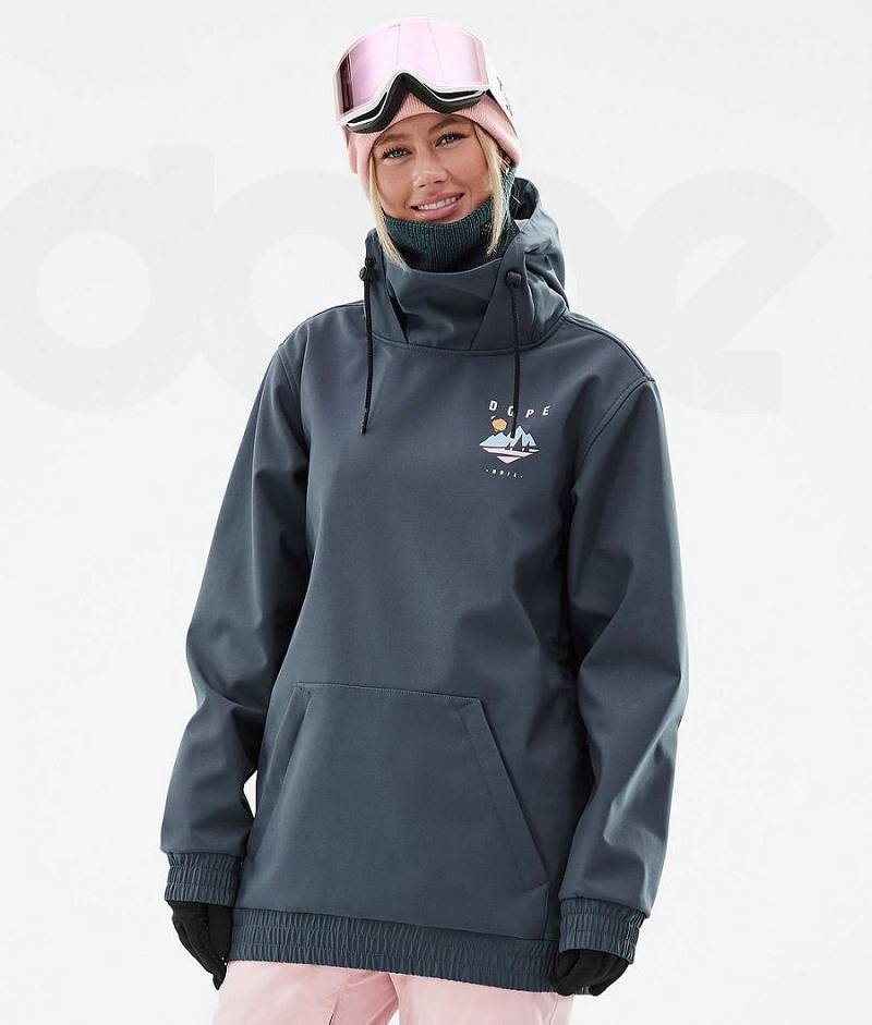 Navy Women's Dope Yeti W Snowboard Jackets | India_D1396