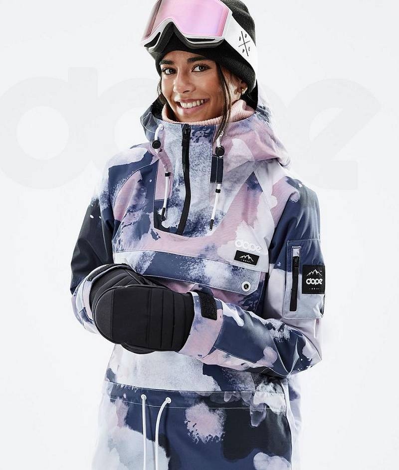 Navy / Pink Women's Dope Annok W Snowboard Jackets | India_D1910