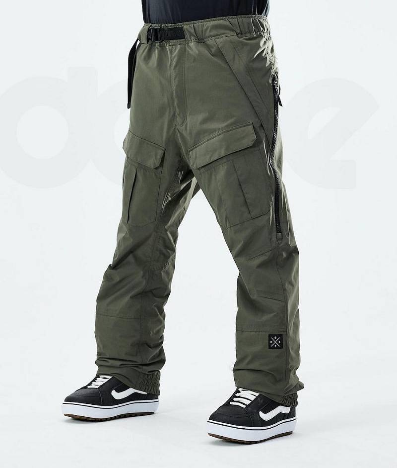 Olive Men\'s Dope Antek Snowboard Pants | India_D1095
