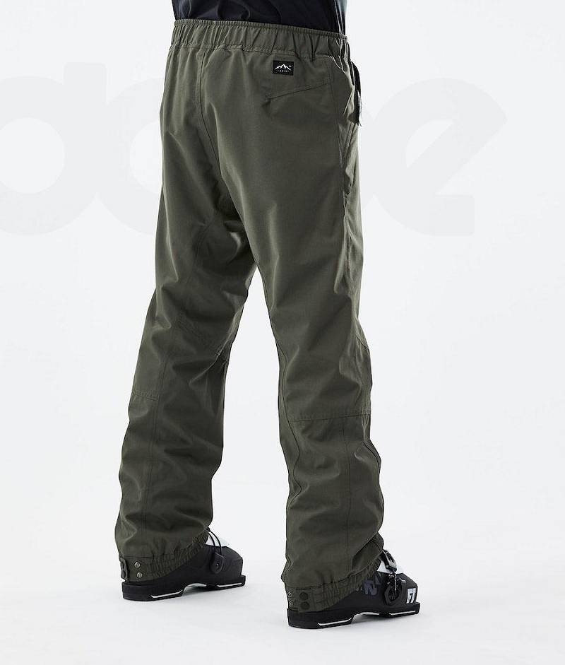 Olive Men's Dope Blizzard 2021 Ski Pants | India_D1561