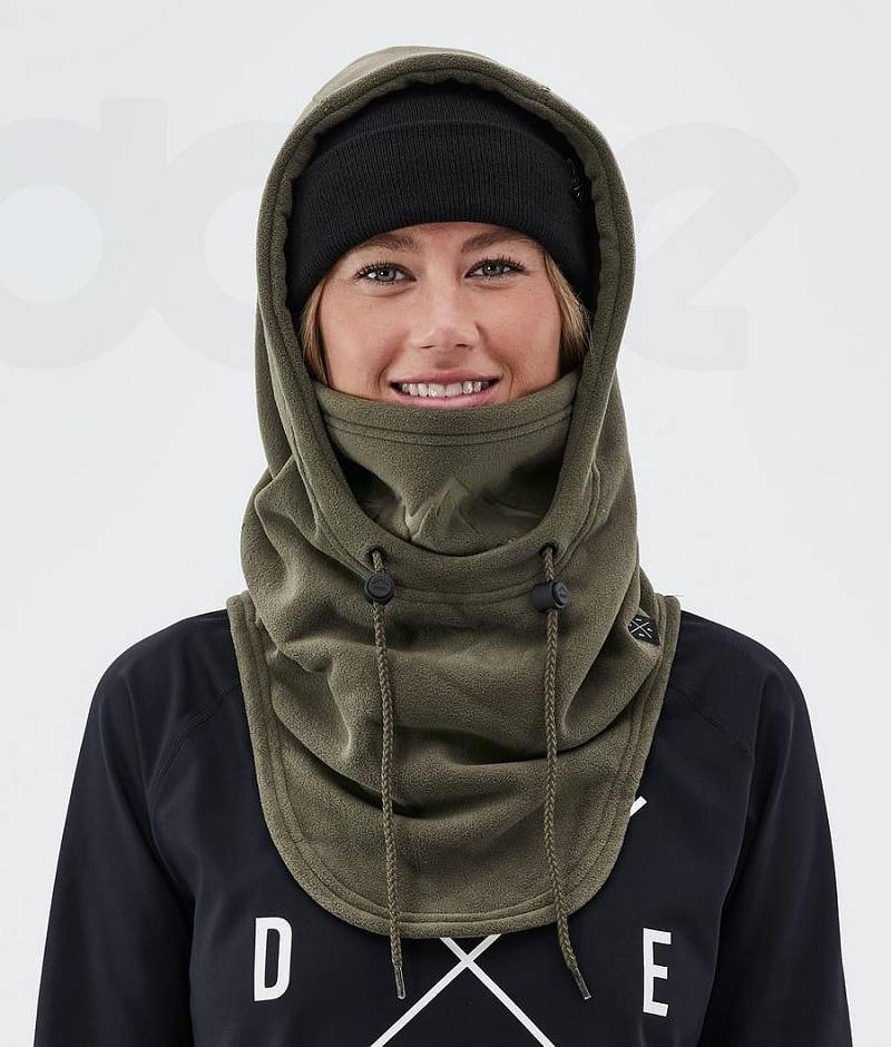 Olive Men's Dope Cozy Hood II Facemasks | India_D2240