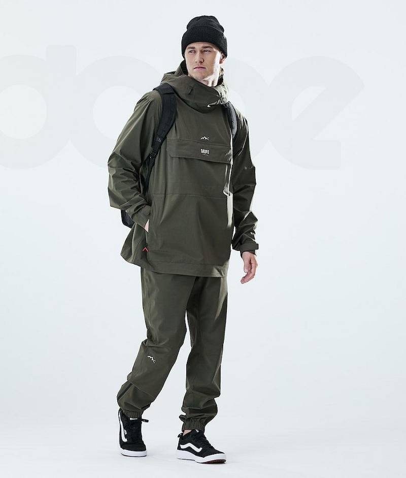 Olive Men's Dope Drizzard Outdoor Jackets | India_D1660