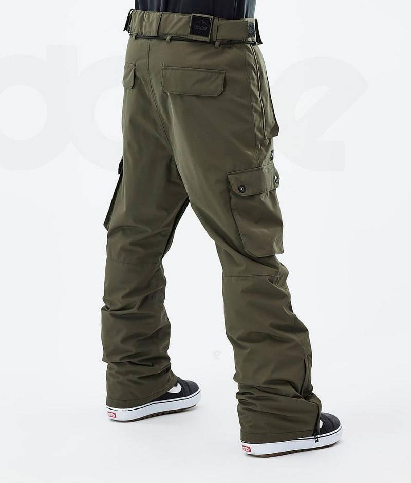Olive Men's Dope Iconic Snowboard Pants | India_D1122