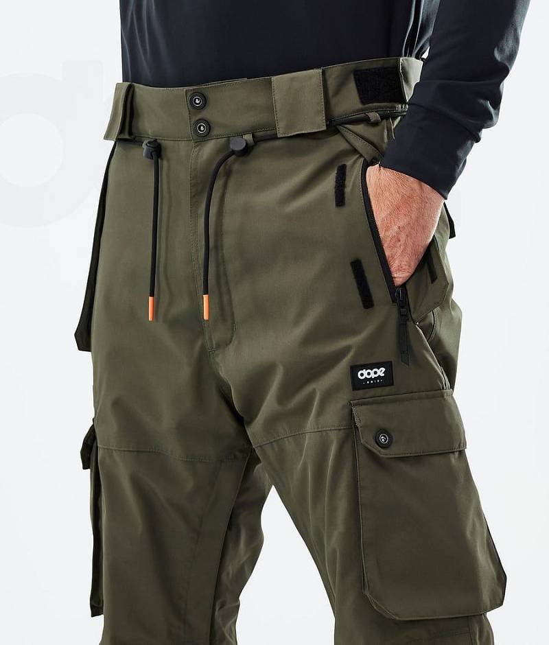 Olive Men's Dope Iconic Snowboard Pants | India_D1122