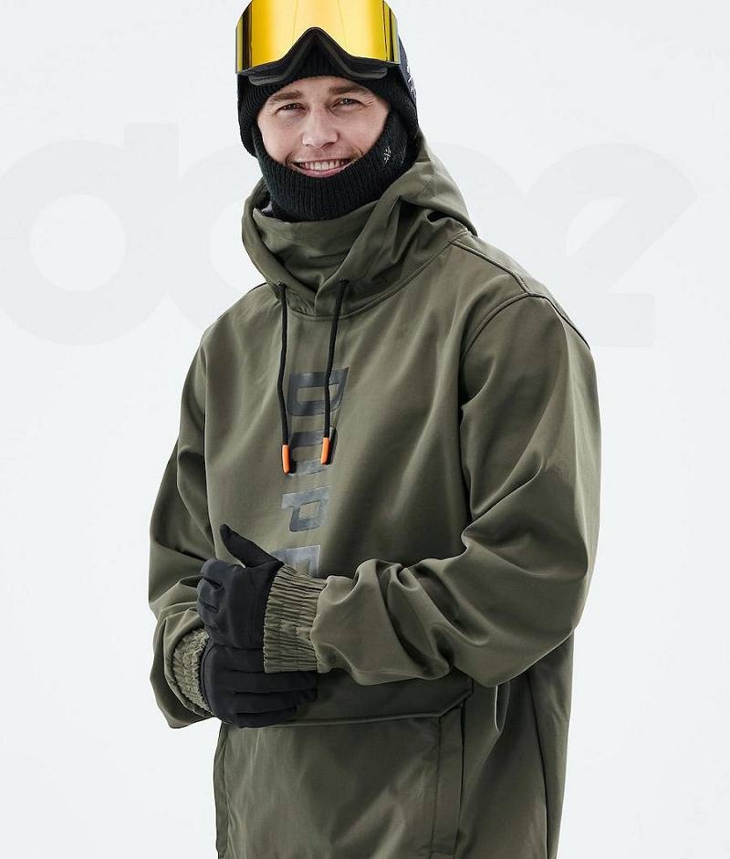Olive Men's Dope Wylie Snowboard Jackets | India_D1292
