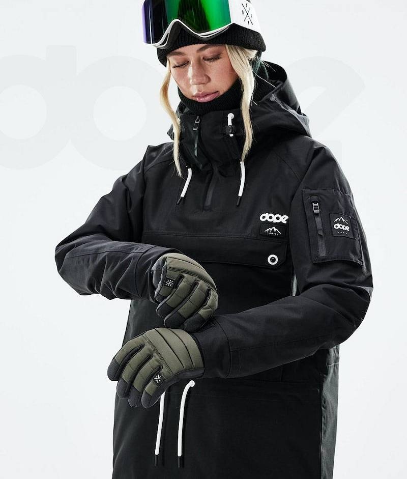 Olive Women's Dope Ace 2021 Snowboard Gloves | India_D1922