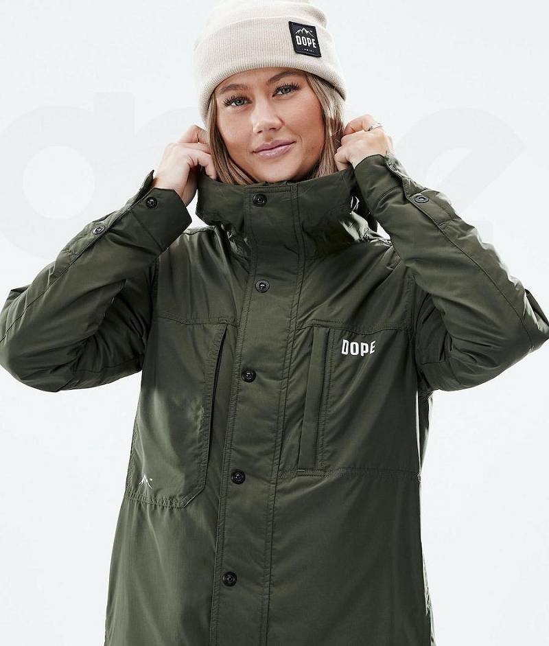 Olive Women's Dope Insulated W Outdoor Jackets | India_D2520