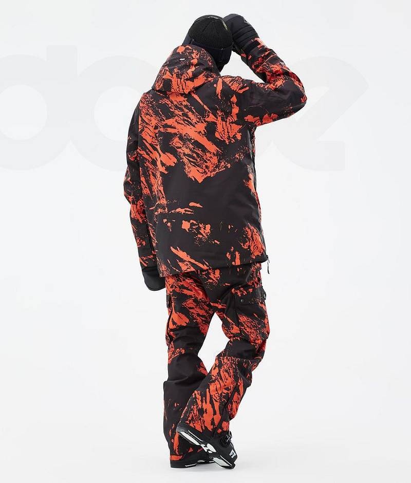 Orange Men's Dope Annok Ski Jackets | India_D2315