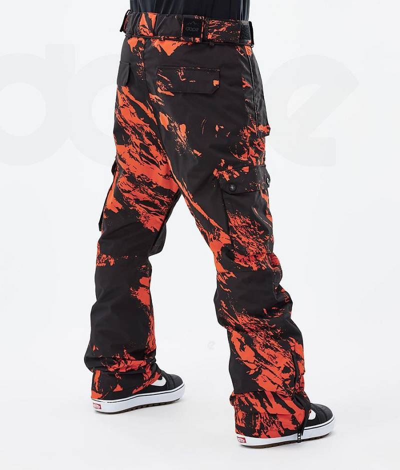 Orange Men's Dope Iconic Snowboard Pants | India_D1250