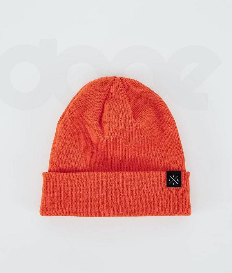 Orange Men\'s Dope Solitude Beanies | India_D1176