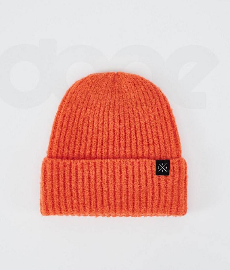 Orange Women\'s Dope Chunky Beanies | India_D2509