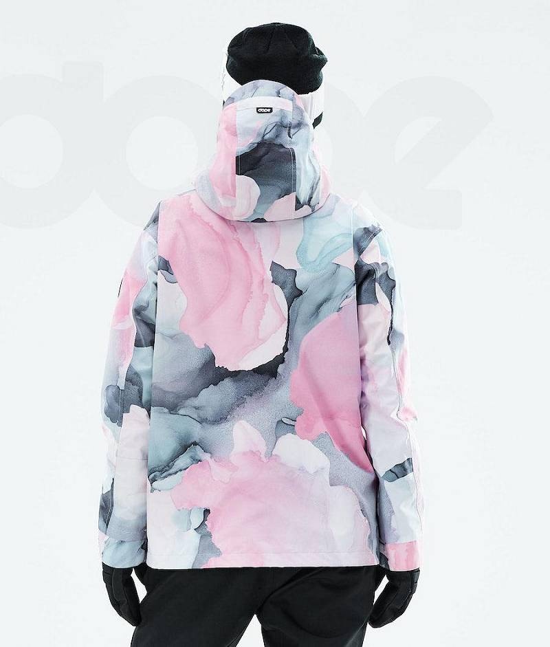Pink Women's Dope Blizzard W Full Zip 2021 Ski Jackets | India_D1117