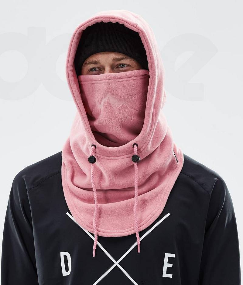 Pink Women's Dope Cozy Hood II Facemasks | India_D2329