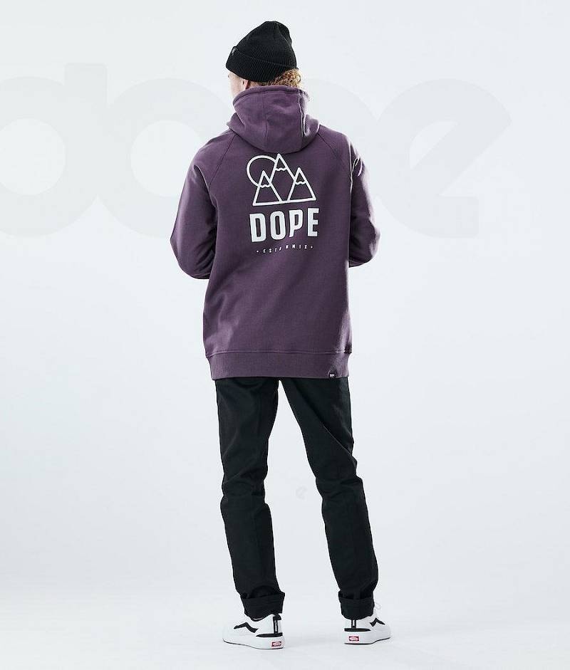 Purple Men's Dope Daily Hoodies | India_D1876