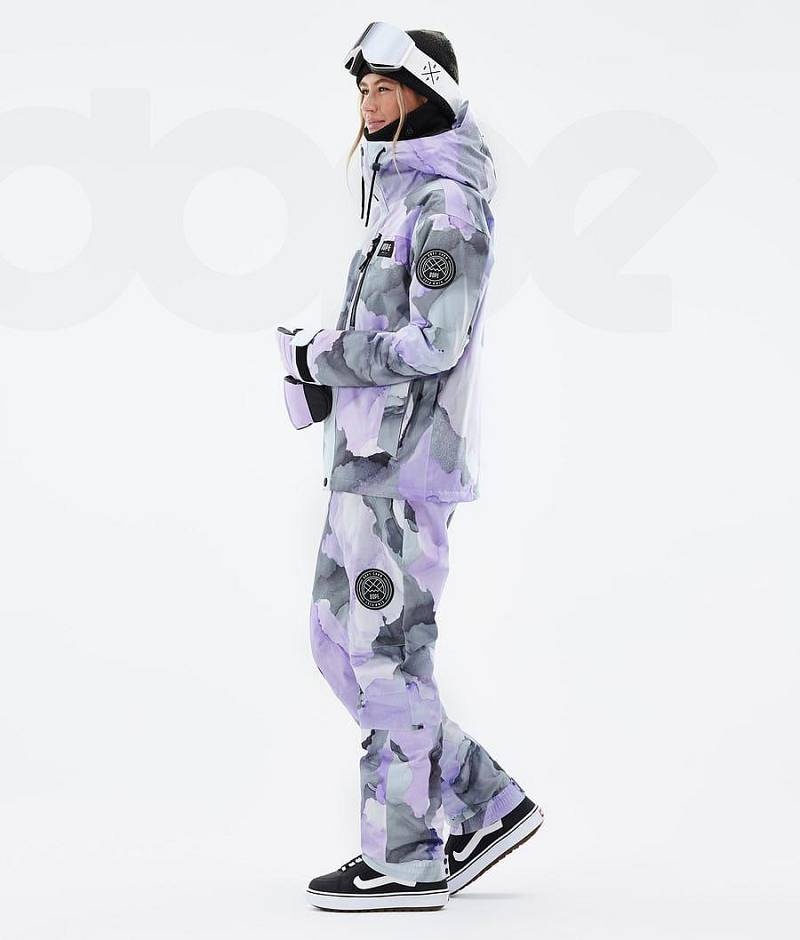 Purple Women's Dope Blizzard W Full Zip Snowboard Jackets | India_D1817