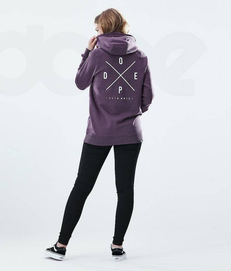 Purple Women's Dope Regular Hoodies | India_D2278