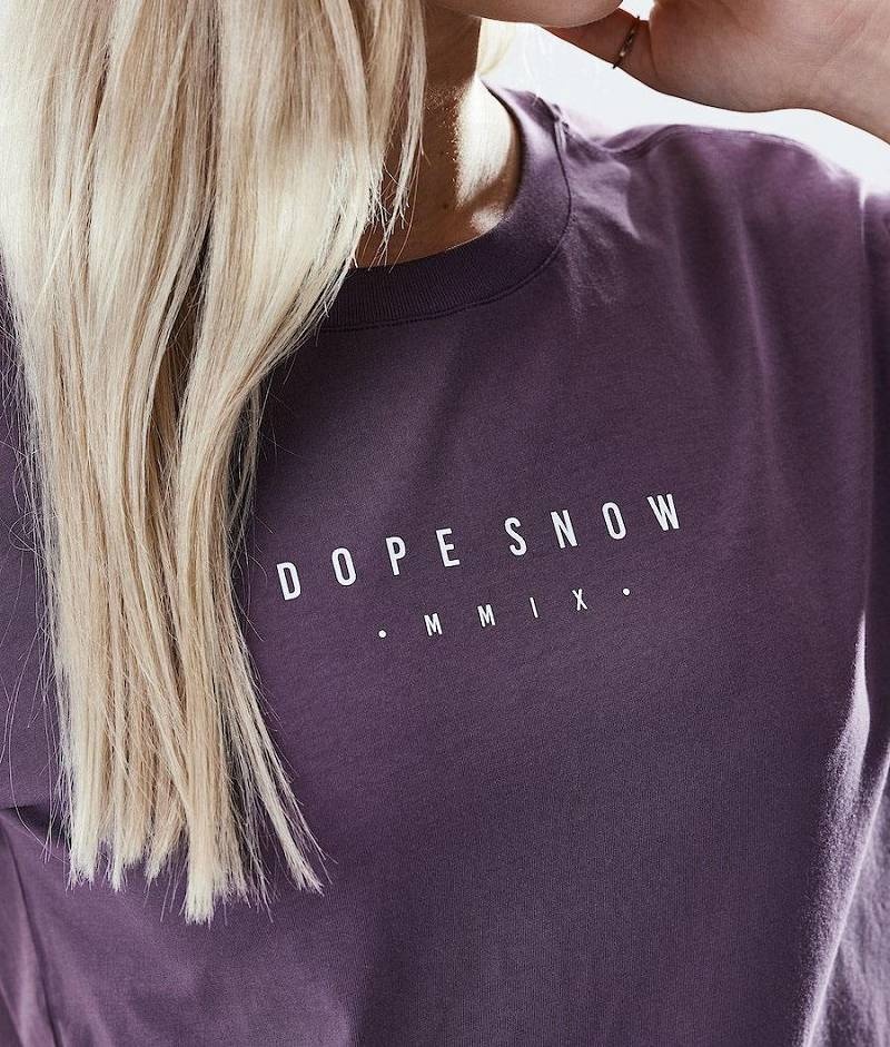 Purple Women's Dope Regular T-shirts | India_D1116