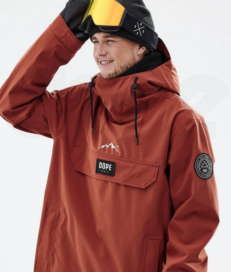 Red Men's Dope Blizzard Snowboard Jackets | India_D2060