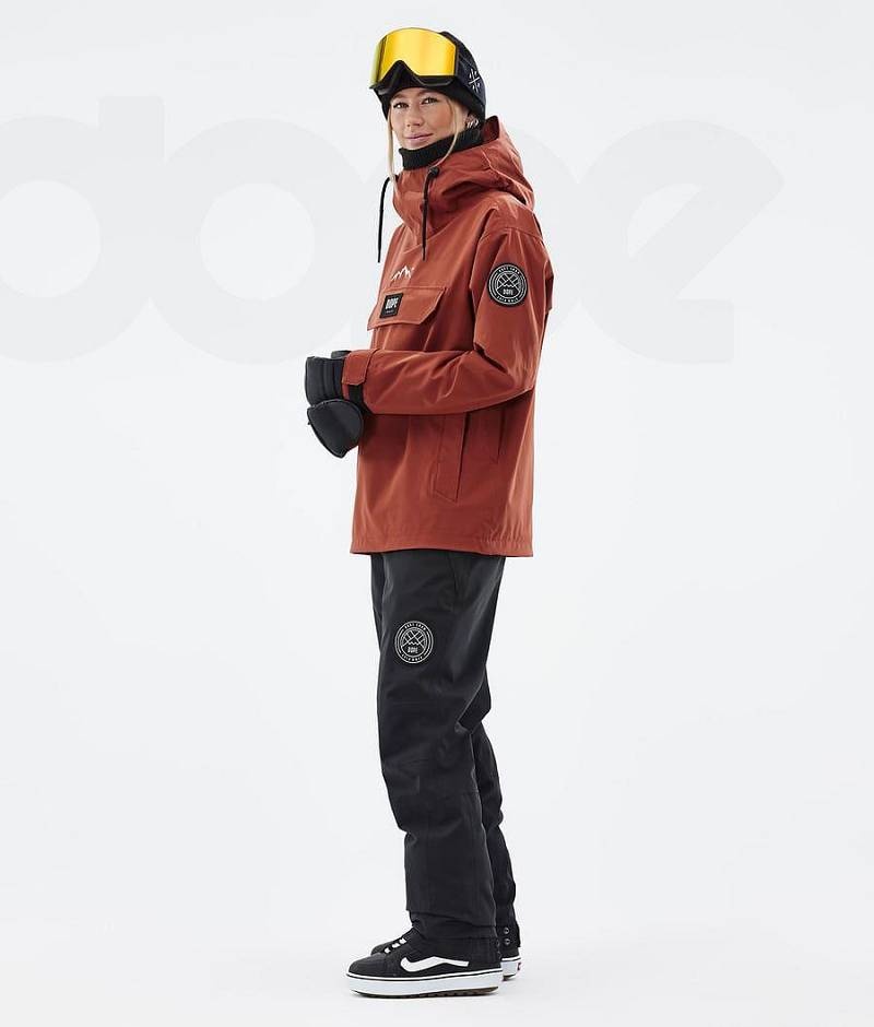 Red Women's Dope Blizzard W Snowboard Jackets | India_D1805