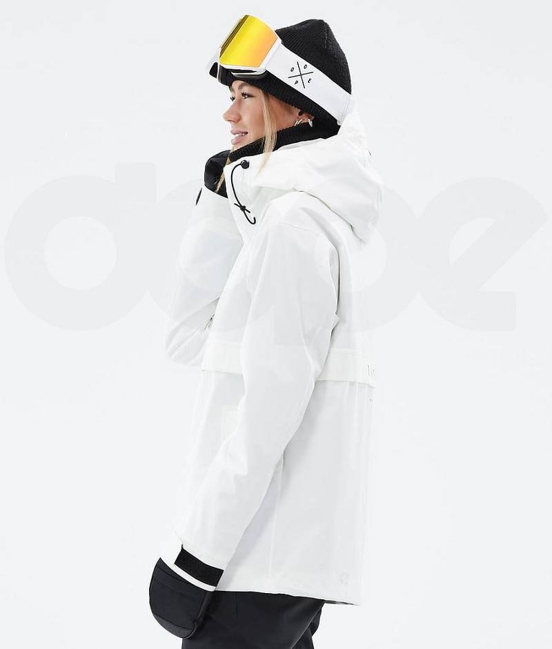 White Women's Dope Legacy W Ski Jackets | India_D1444