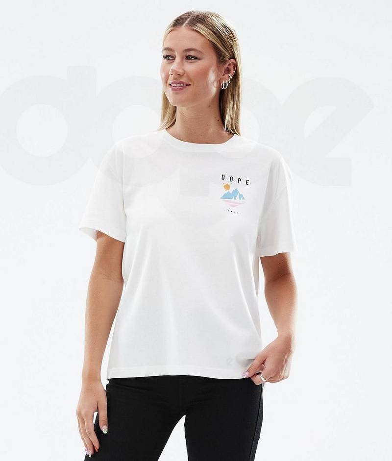 White Women's Dope Standard W T-shirts | India_D1309