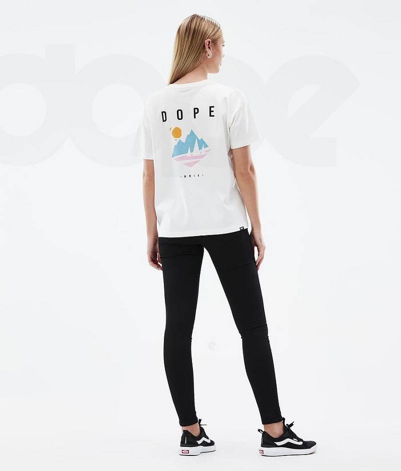 White Women's Dope Standard W T-shirts | India_D1309