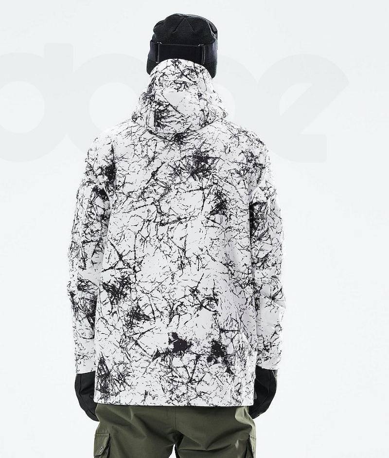 White / Black Men's Dope Adept 2021 Ski Jackets | India_D2500