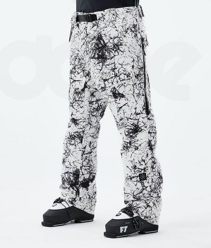 White / Black Men\'s Dope Antek 2021 Ski Pants | India_D2320
