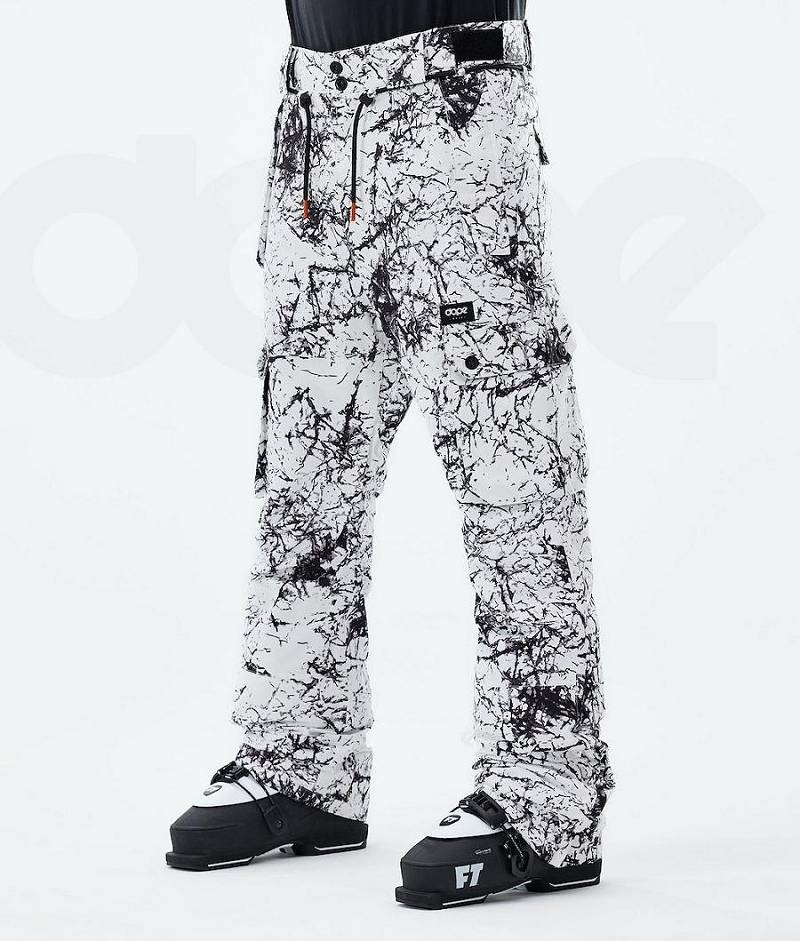 White / Black Men\'s Dope Iconic 2021 Ski Pants | India_D1928