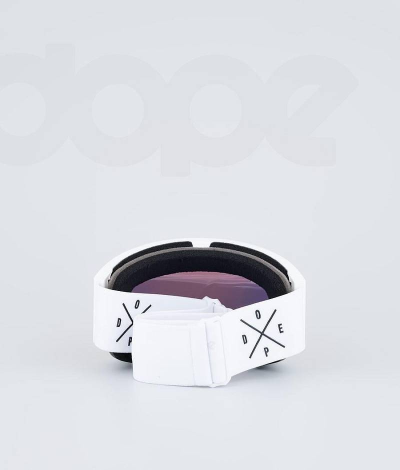 White / Red Men's Dope Sight Goggles | India_D2050