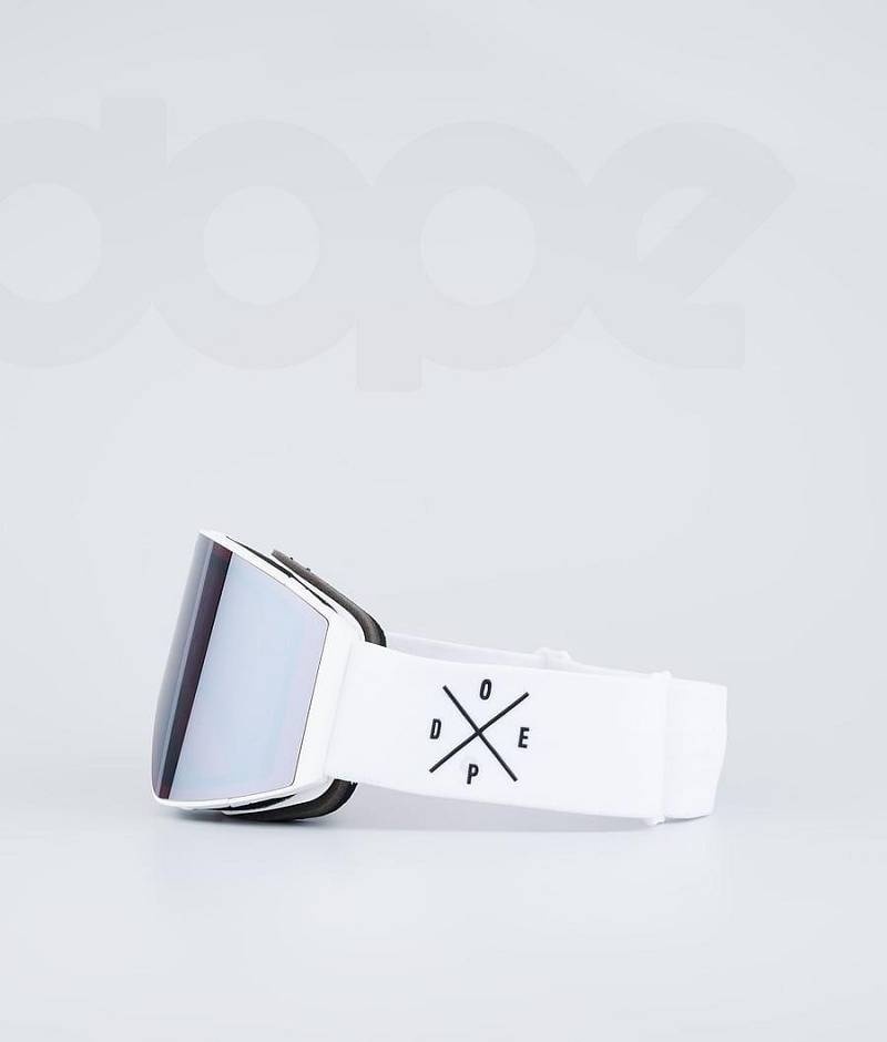 White / Silver Men's Dope Sight Goggles | India_D1004