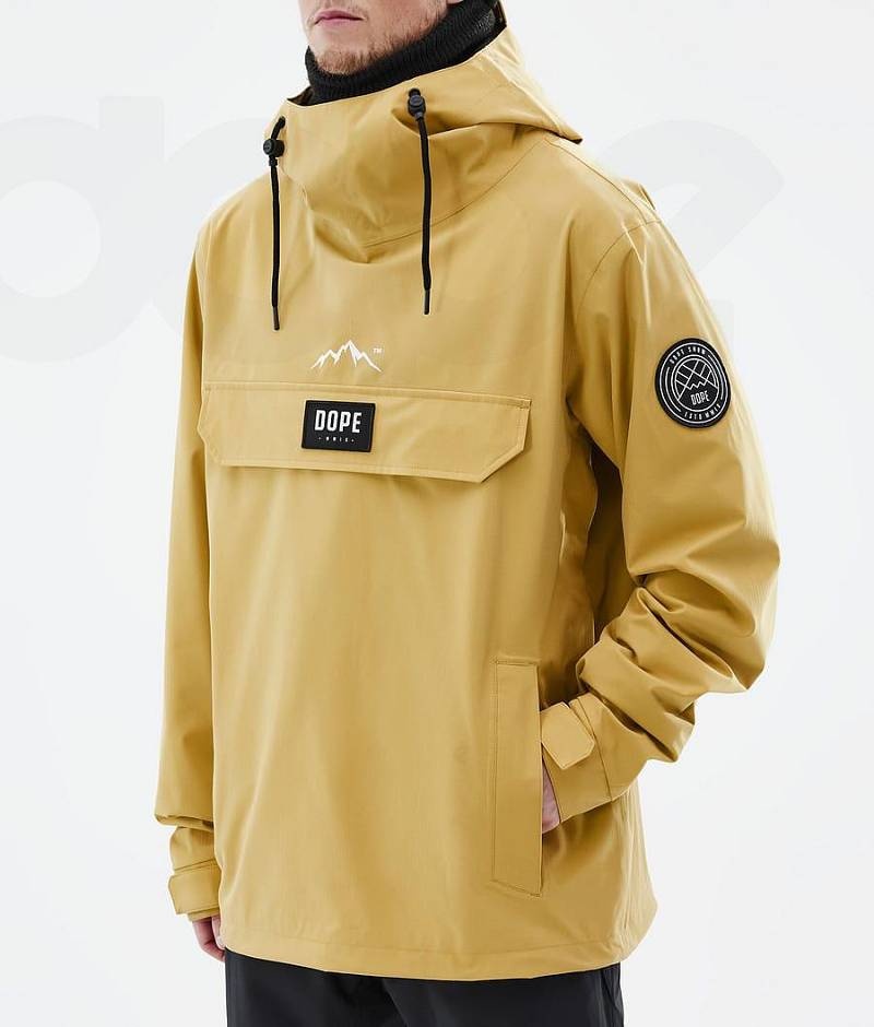 Yellow Men's Dope Blizzard Snowboard Jackets | India_D1012
