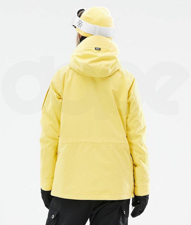Yellow Women's Dope Annok W 2021 Ski Jackets | India_D1592