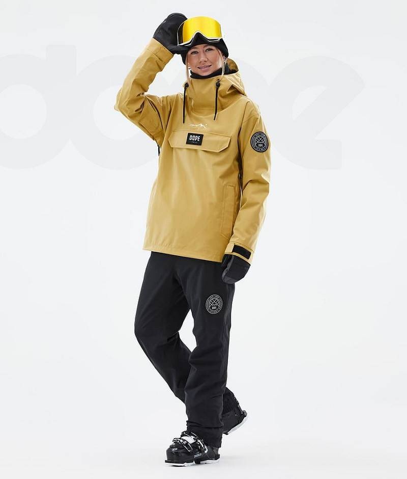 Yellow Women's Dope Blizzard W Ski Jackets | India_D1572